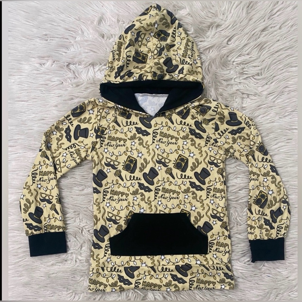 NEW YEAR’S EVE hoodie size boys 6/7.  Same day shipping.